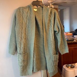 Gently Used Olive Green Cardigan